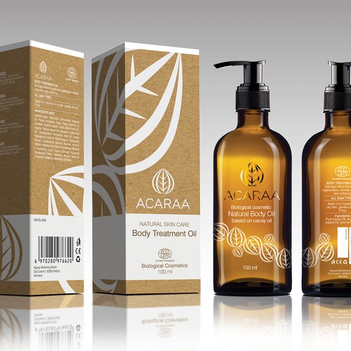 Creative Packaging Design for Natural Cosmetic Line Design by sapienpack