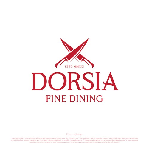 DORSIA fine dining Design réalisé par Bokisha