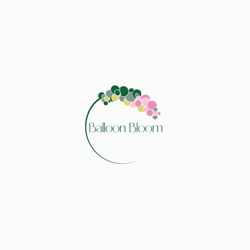 Balloon Bloom Logo Design by AnaGocheva