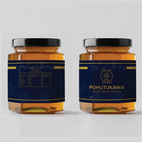 Honey Label Design Design by AURORA Design.