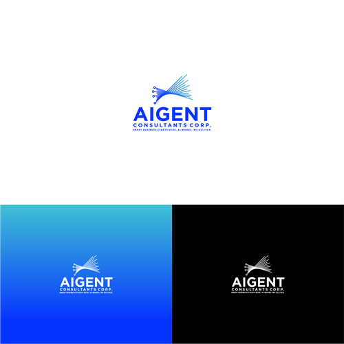 AI Agent Company: Appealing to small to medium sized businesses. Design by RedvyCreative