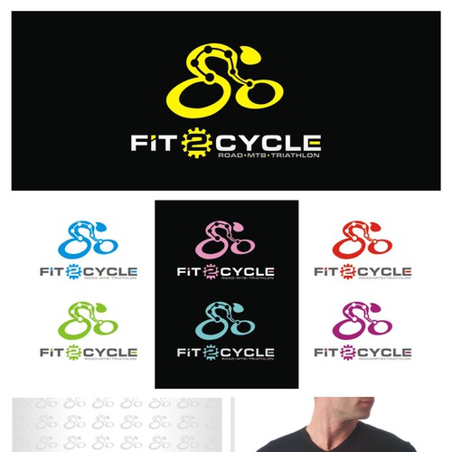 logo for Fit2Cycle Diseño de Pixelogan