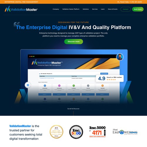 ValidationMaster Digital IV&V Website Re-Design Project Design by Javier Milla