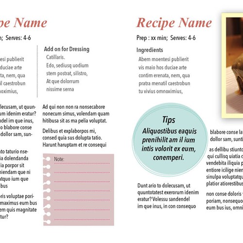 Cook Book Cover & Content Design Design by suzieQ Designs
