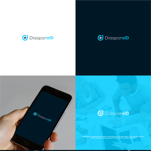 Design a powerful logo for diasporaid, an impact-oriented network/platform for expats Design by zwallow