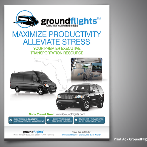 GroundFlights  needs a new print or packaging design Design por Edward Purba