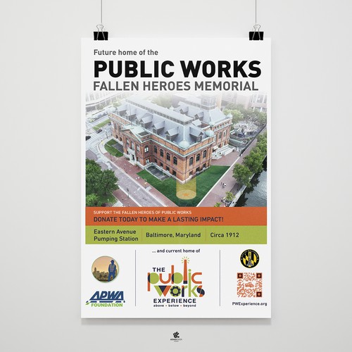 Raise awaress of Public Works and get your designs in the hands of international businesses Design by ADMDesign Studio
