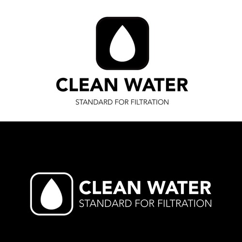 Simple Clean Logo for Water Filtration Company Design by FAdzign