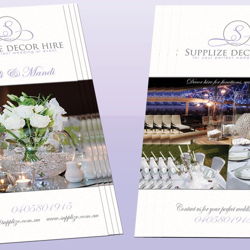 postcard or flyer for Supplize Decor Hire Design by jopet-ns