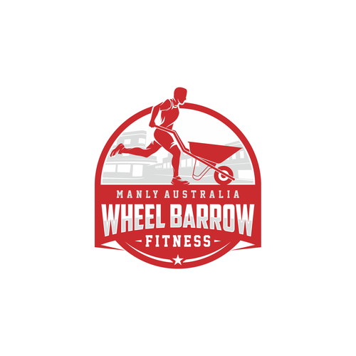 WBF 'Wheel Barrow Fitness' - Male Fitness Group in Manly Australia Design by SWARN " O