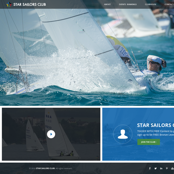 Photo intense RESPONSIVE website for pro sports league fan club 
