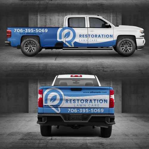 Growing lawn care company needs the first of many new vehicle wraps. Design by Iryna S