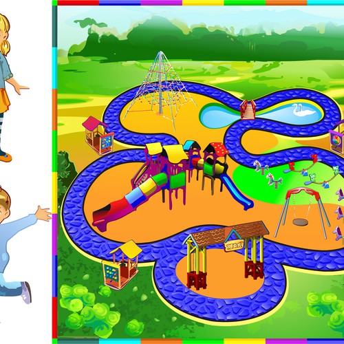 Create an interactive story telling set with board and characters Design von boguszowa1