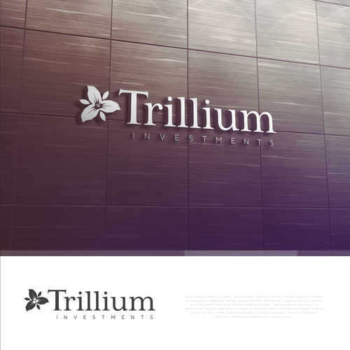 Design di Design a sophisticated trillium flower logo for an asset management company di Michael San Diego CA