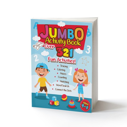 Fun Design for Jumbo Activity Book Design by AdryQ