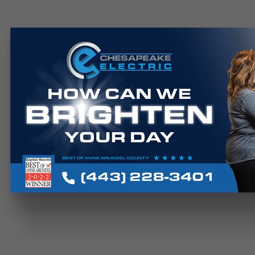 Chesapeake Electric Billboard Design by P I X 3 L