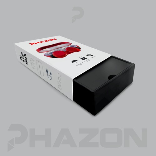 Wireless earbuds packaging box sleeve design Design por flaco.ink