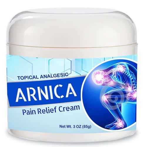 Pain Relief Cream Label (small label) | Product label contest