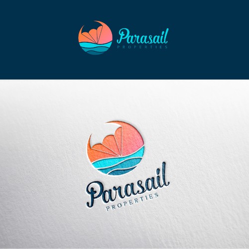 Looking for a warm, friendly logo that is bright and reminiscent of parasailing in Florida. Design by klompica