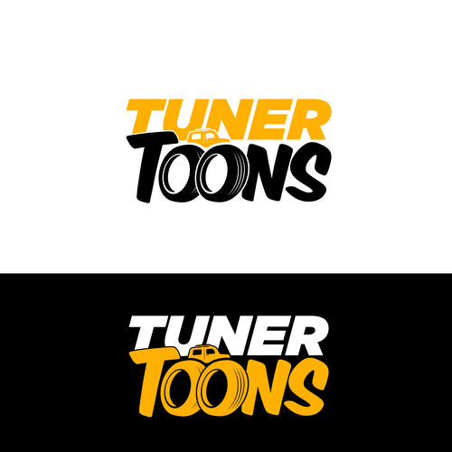 Logo Design and Brand Guide for up and coming automotive apparel company; Tuner Toons. Design by d_arvin