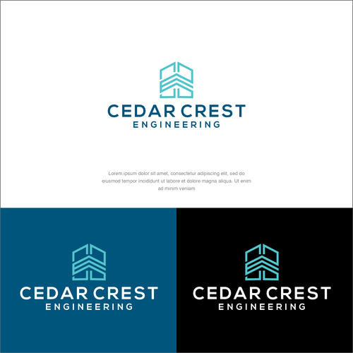Design a Modern layered logo for a civil engineering company Design by Elesense