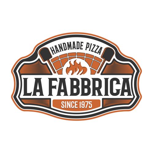 We need a powerful logo for our pizza production - La Fabbrica Réalisé par DataDesign99d