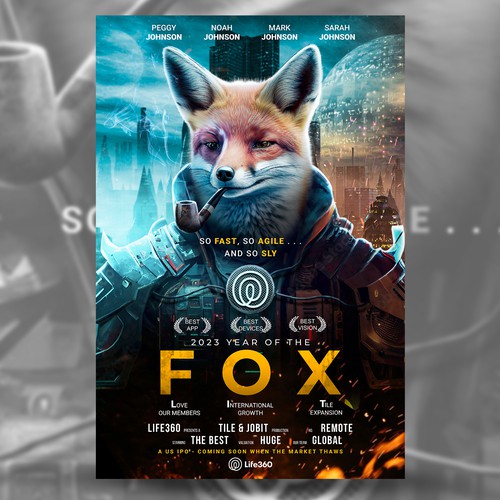 Life360 2023 Year of the Fox Poster Design by Evocative ✘