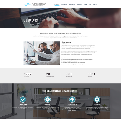 Proposta di design per un contest della categoria Design di sito web realizzata da FaTiH™