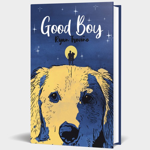 Book cover for dog novel Design by Particular