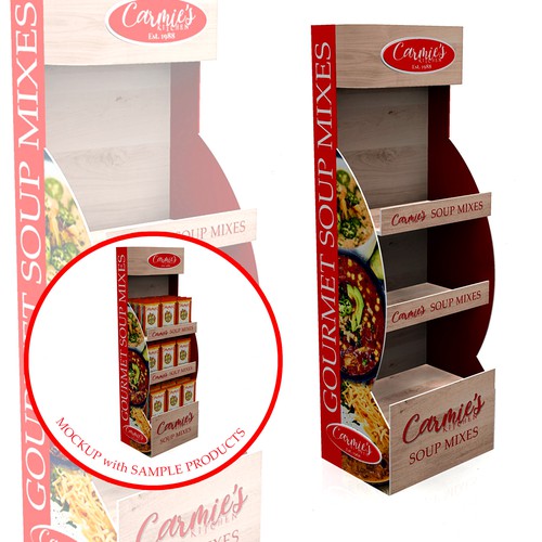 Help! We need a display design for our soup mixes! Design by FlipVinoya2