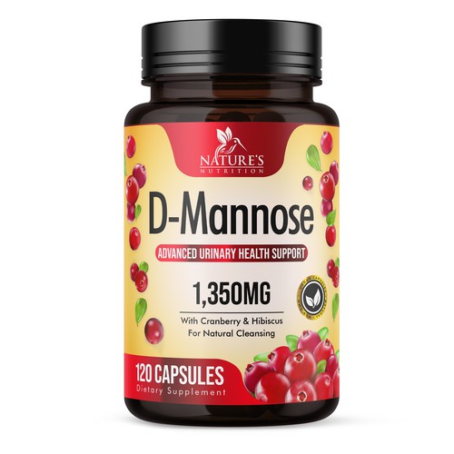 Colorful D-Mannose Design Needed for Nature's Nutrition Design by UnderTheSea™