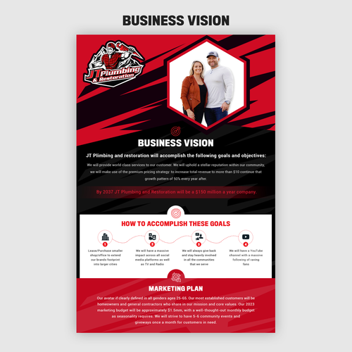 BUSINESS VISION & CORE VALUES - TWO PAGE CONTEST Design by RP 07™