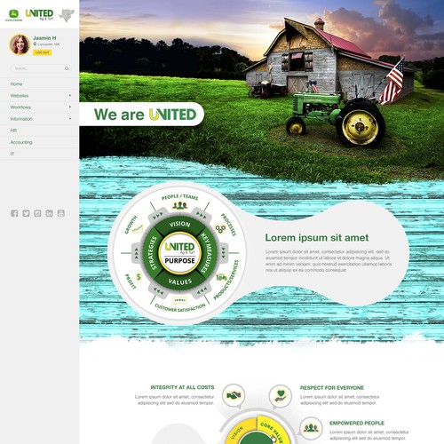 Looking for "stunning" & "Unique" Company Intranet Design Design by | Aquarian |