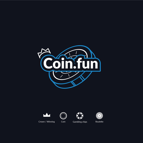 Coin.fun – Crypto Casino/Gambling Logo Design by Dadisigner