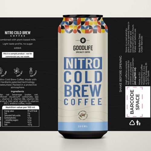 Design an exciting new coffee beverage label for launch in Switzerland Design by Chilmi Fahruzi