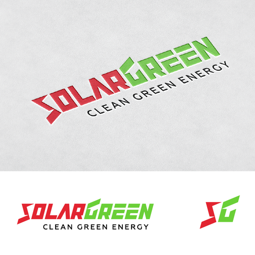 Logo for solar retailer, SolarGreen Design by matanomira