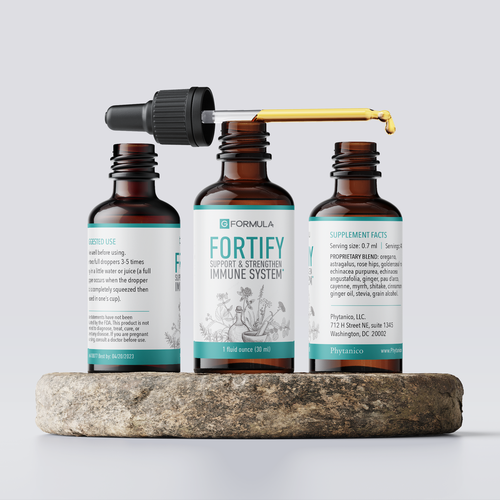 Herbal Tincture Label that Stands OUT! Design by Kat.Fil