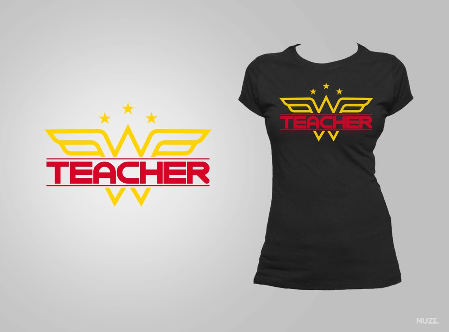 Download Superheroine for female teachers, Wonder Woman logo design | T-shirt contest