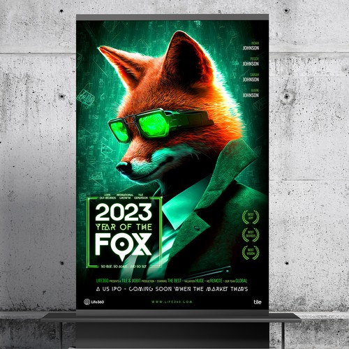 Life360 2023 Year of the Fox Poster Design by roppix