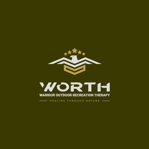 コンペ「Warrior Outdoor Recreation Therapy - WORTH Logo Design Contest」のデザイン by Designs by Alexさん 