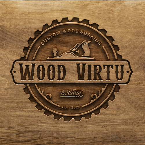 design a custom modern woodworking logo Design von >>Jelena<<