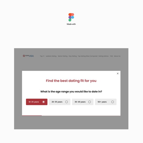Engaging quiz feature design for product comparison website Design by DezainHub