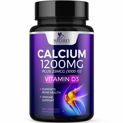 Calcium Plus Vitamin D3 Design Needed for Nature's Nutrition Design by GenScythe