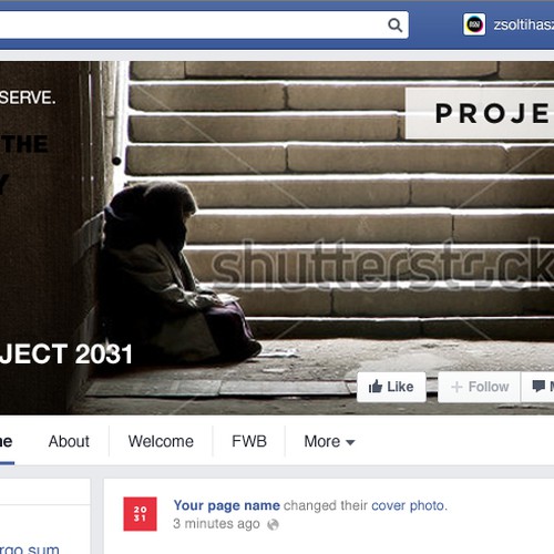 Create a Facebook Header design for PROJECT2031 Design réalisé par ArtisteXz