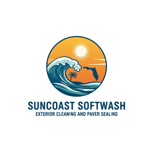 A logo for a softwash company that is appealing and inviting Diseño de CreCreature