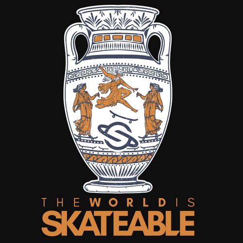 The World is Skateable ... and we need an awesome tee design Design réalisé par lilianiartha