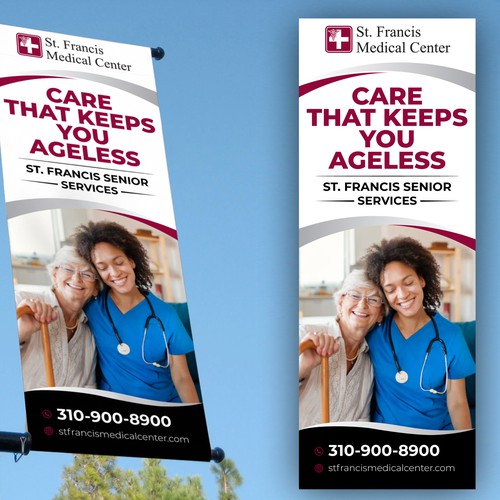 Design a banner that attracts older adults & families to use our specialized senior care & services Design by icon89GraPhicDeSign