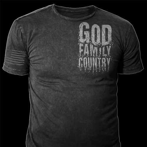 Develop a patriotic shirt that represents: The individual patriot, God, Family, Country Design von *DCLA*