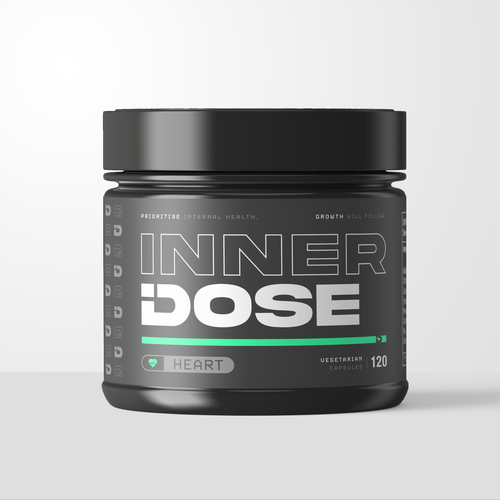Minimal supplement bottle label design for male elite athletes Design by Mousers