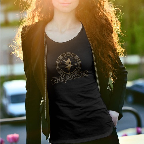 SHEempowers - luxurious design of a woman preferrably in some kind of a circle to appeal to women professionals Design by jbdoncel